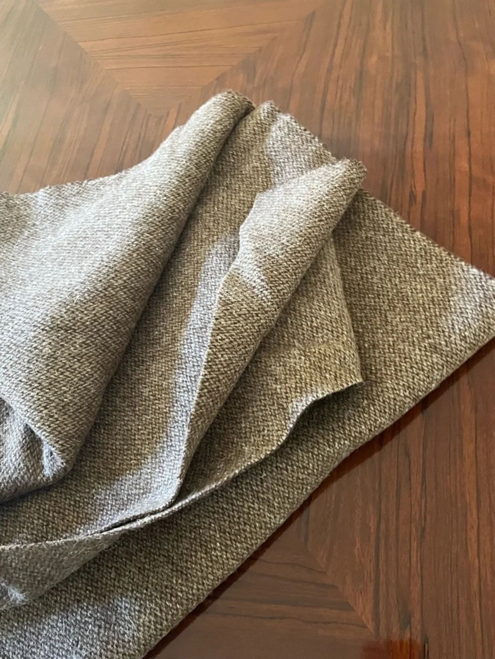 Designer Heavy Duty Textured Harris Tweed fabric- Neutral Taupe